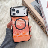 Contrast-Color Textured Magsafe Magnetic Case for iPhone