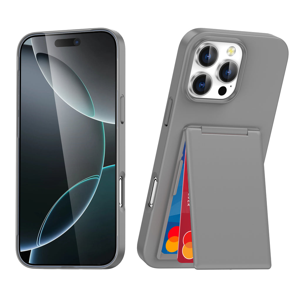 Card Holder Frosted Phone Case for iPhone