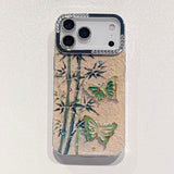 Oil painting yellow rose case For iPhone