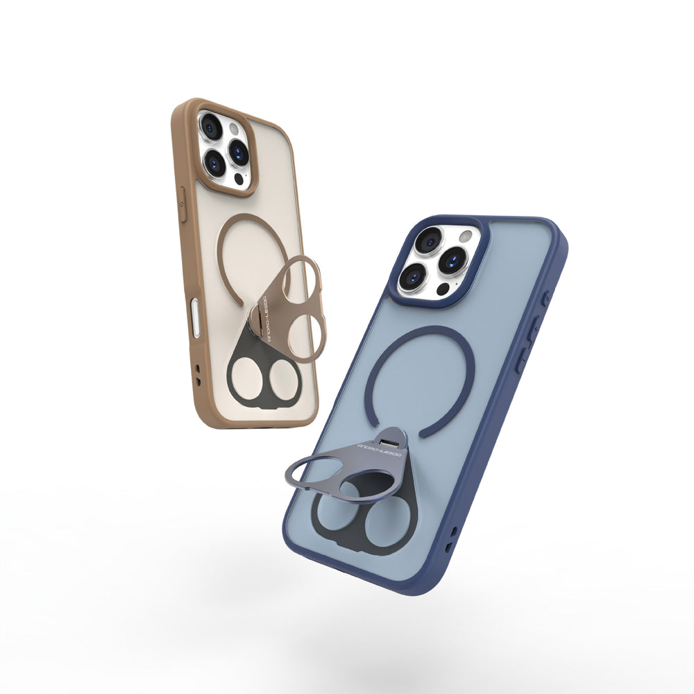 Rotating stand frosted case for iPhone