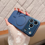 Leather matte magnetic case for iPhone