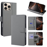 Simple Flap Leather Wallet Case For iPhone