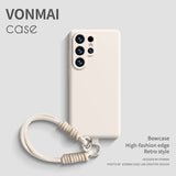 Lanyard liquid silicone case for Samsung