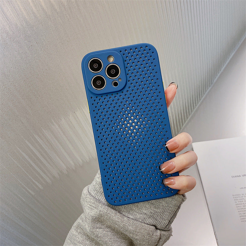 Mesh breathable heat dissipation case for iPhone