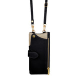 Flip-cover wrist strap crossbody case for iPhone