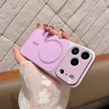 Leather matte magnetic case for iPhone