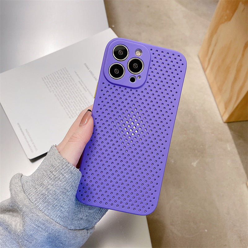Mesh breathable heat dissipation case for iPhone
