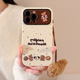 Cute little bear lanyard case for iPhone