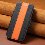 Magsafe magnetic 2-in-1 flip wallet case For iPhone