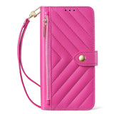 Zipper Card Slot Crossbody Wallet Case for Samsung