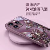 3D Bling Diamond Butterfly Glossy Case for iPhone