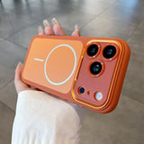 Original color magnetic anti-drop case for iPhone