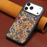 Embroidered style magnetic case for iPhone