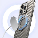 Magnetic Hollow Heat Dissipation Ice Armor Matte Case for iPhone