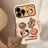 Cute little bear lanyard case for iPhone