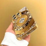 Diamond-Encrusted Compass Electroplated Case for iPhone