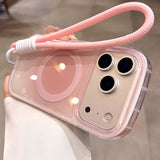 Gradient-effect premium-feel air cushion protection case for iPhone.