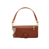 Flip-cover wrist strap crossbody case for iPhone