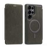 RFID Magsafe Magnetic Flip Wallet Case for Samsung