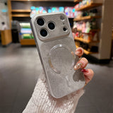 Denim-Textured Shockproof Magnetic Case for iPhone