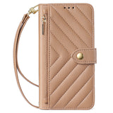 Zipper Card Slot Crossbody Wallet Case for Samsung