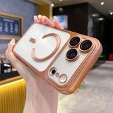 Matte magnetic plated case for iPhone