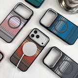 Contrast-Color Textured Magsafe Magnetic Case for iPhone