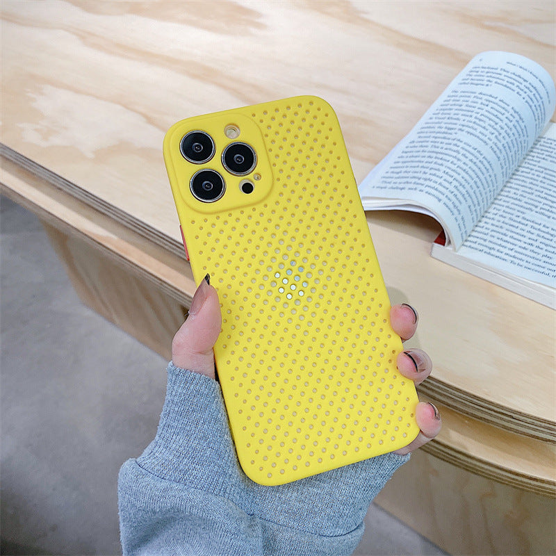 Mesh breathable heat dissipation case for iPhone