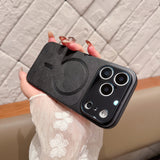 Leather matte magnetic case for iPhone