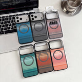 Contrast-Color Textured Magsafe Magnetic Case for iPhone