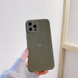 Mesh breathable heat dissipation case for iPhone