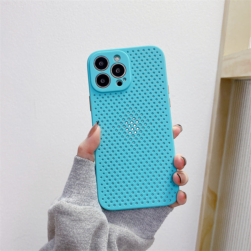 Mesh breathable heat dissipation case for iPhone