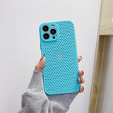 Mesh breathable heat dissipation case for iPhone