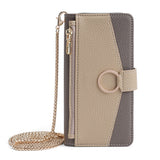 Crossbody Flip Leather Wallet Case for iPhone