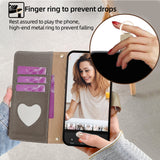 Crossbody Flip Leather Wallet Case for iPhone