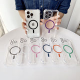 Anti-drop and high-transparency magnetic suction case for iPhone