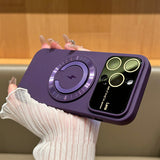 Large Window Magnetic Holder Case for iPhone