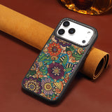 Embroidered style magnetic case for iPhone