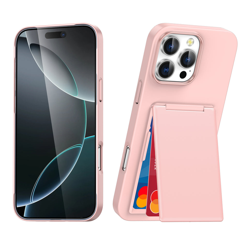 Card Holder Frosted Phone Case for iPhone