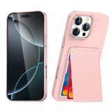 Card Holder Frosted Phone Case for iPhone