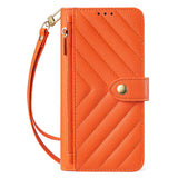 Zipper Card Slot Crossbody Wallet Case for Samsung