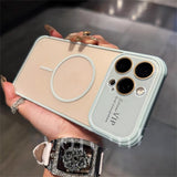 Large window Magsafe Magnetic case for iPhone