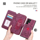 Multi-functional wallet stand phone case for Samsung