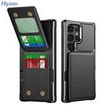 Shockproof flip wallet case for Samsung