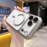 Matte magnetic plated case for iPhone