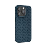 Leather texture wear-resistant dogtooth pattern case for iPhone