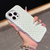 Gypsophila rhinestone phone case for iPhone