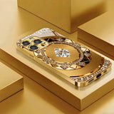 Diamond-Encrusted Compass Electroplated Case for iPhone