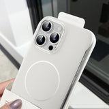 Ultra-thin magnetic borderless leather case for iPhone
