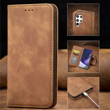 Flip leather with wallet case for Samsung